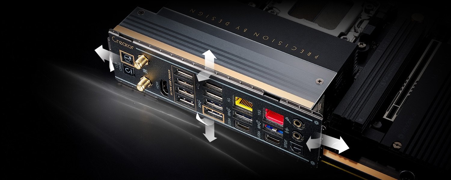 Flexible Integrated I/O Shield